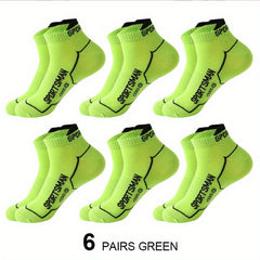 Men's Short Sports Socks Moisture Wicking Ankle Socks