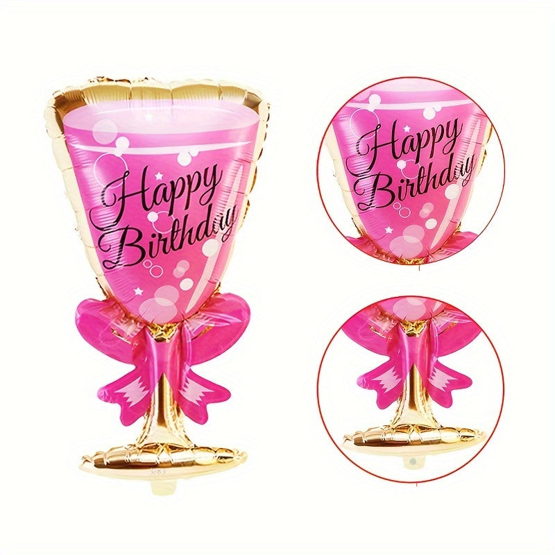 Year Balloon Round Aluminum Foil Latex Balloon Number Balloon Happy Year