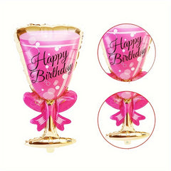Year Balloon Round Aluminum Foil Latex Balloon Number Balloon Happy Year