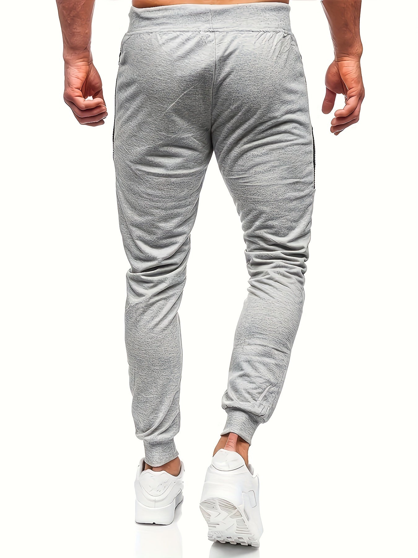Men's Side Tape Drawstring Sweatpants Casual Jogger Pants