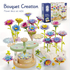 189pcs Creative Building Blocks Flower Arrangement Set
