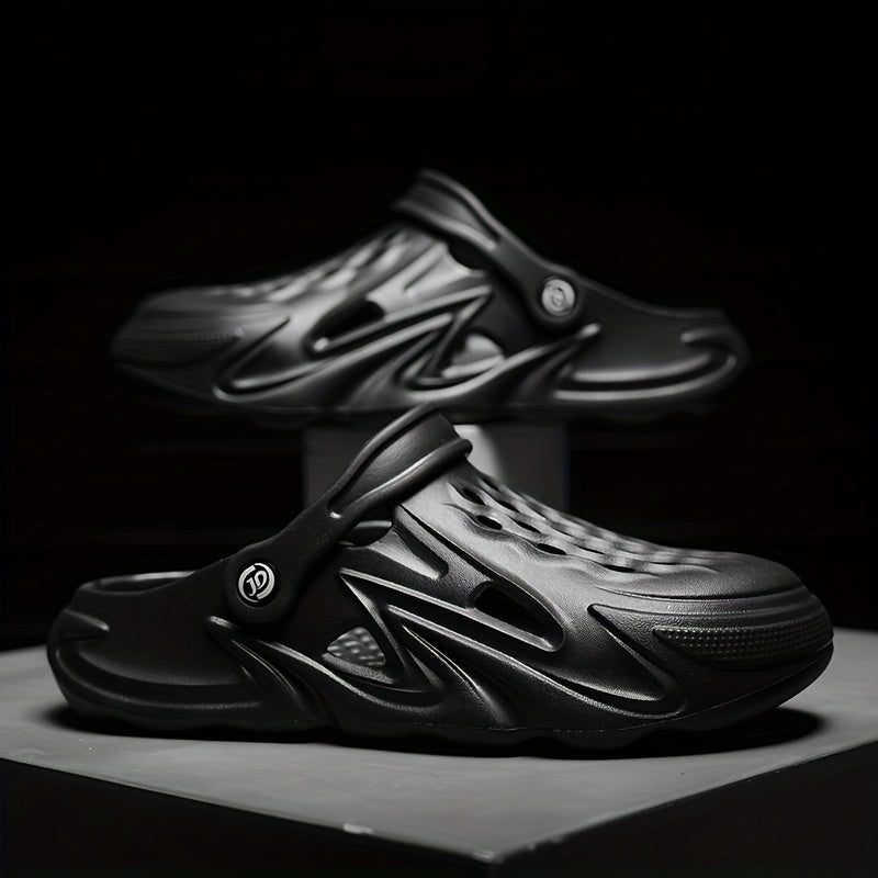 Men's Breathable Slip On Clog Sandals - Outdoor Walking Shoes