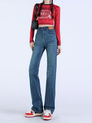 Casual High Waist Wide Leg Jeans