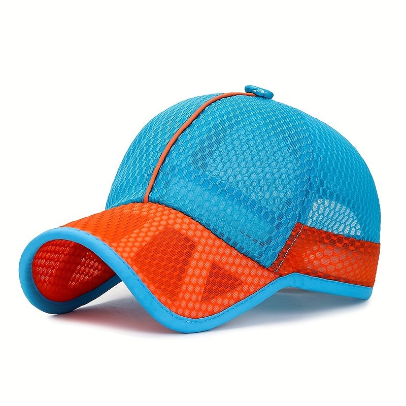 Boys Casual Mesh Baseball Cap Sun Protection Quick Dry Cap