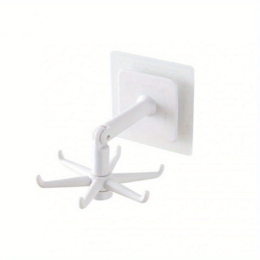 360u00b0 Rotating Kitchen Storage Hook with 7 Claws Multifunctional Utensil Rack