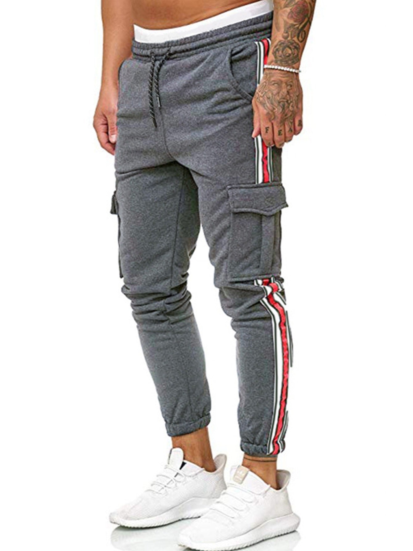 Men's Pocket Striped Sweatpants
