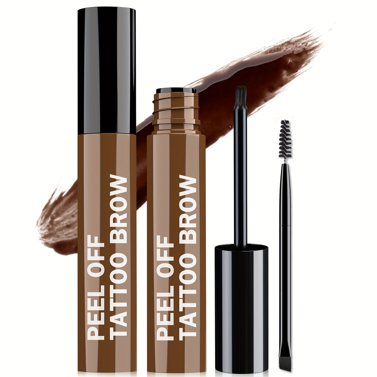 Tear Off Eyebrow Gel Tint Film Semi Permanent Brow Tint 3 Days Waterproof