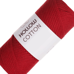 Red Series Solid Hollow Cotton Yarn Polyester Yarn For Crocheting 150g