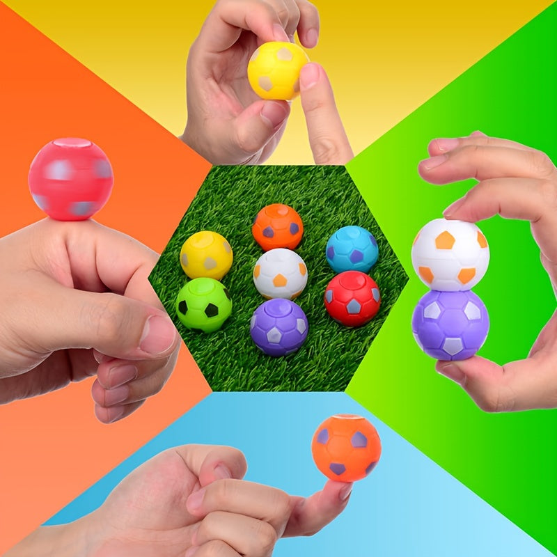 Football Fidget Spinner Silicone Vent Toy Anxiety Relief Key Chain