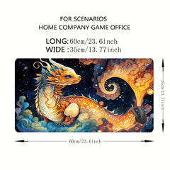Large Gaming Mouse Pad for Computer Laptop 24x14in Non Slip Rubber Base