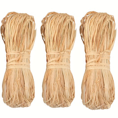 50g Natural Raffia Paper Ribbon for Florist Bouquets Weaving Decoration