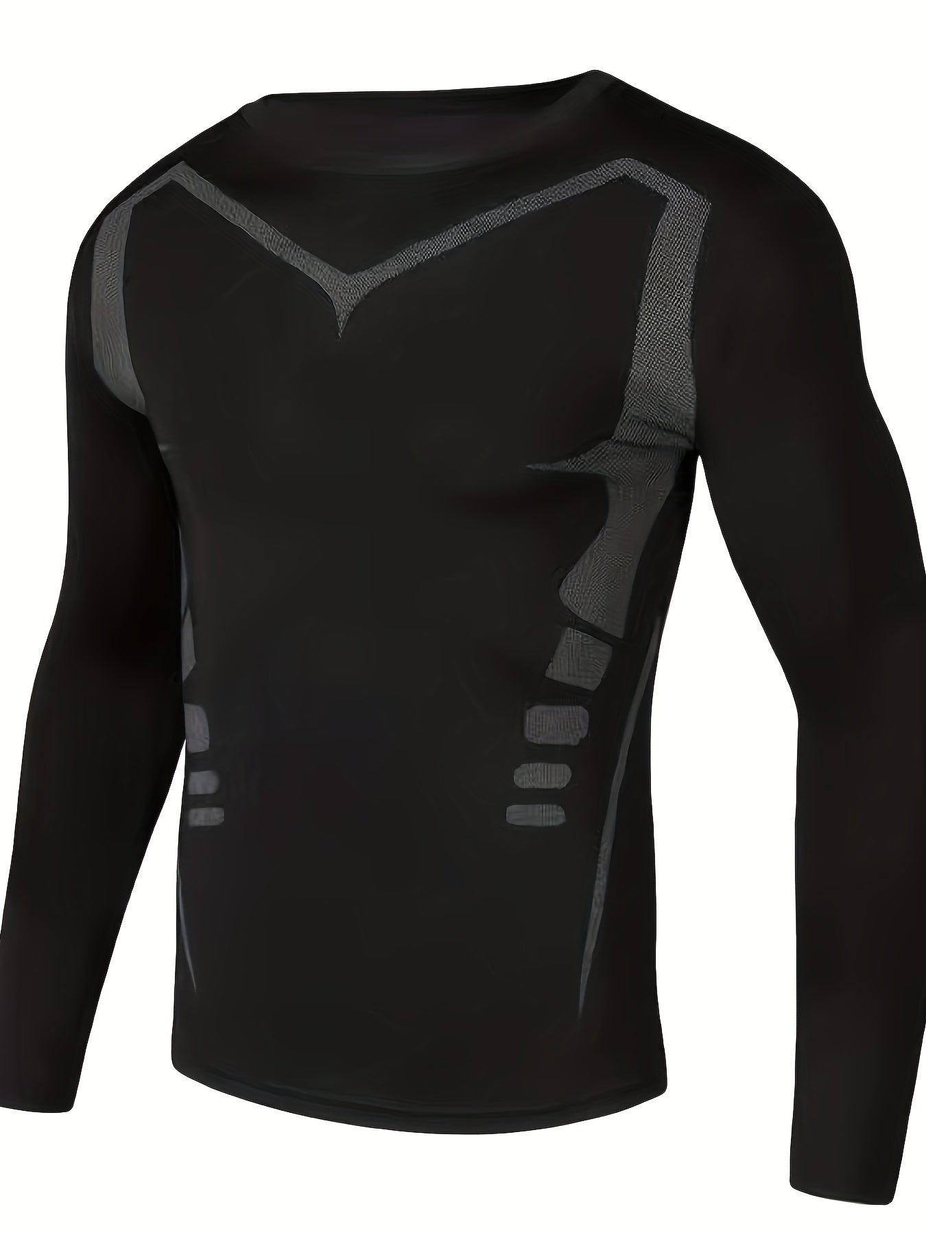 Men's Quick Drying Long Sleeve T-shirt & Shorts Set for Fitness