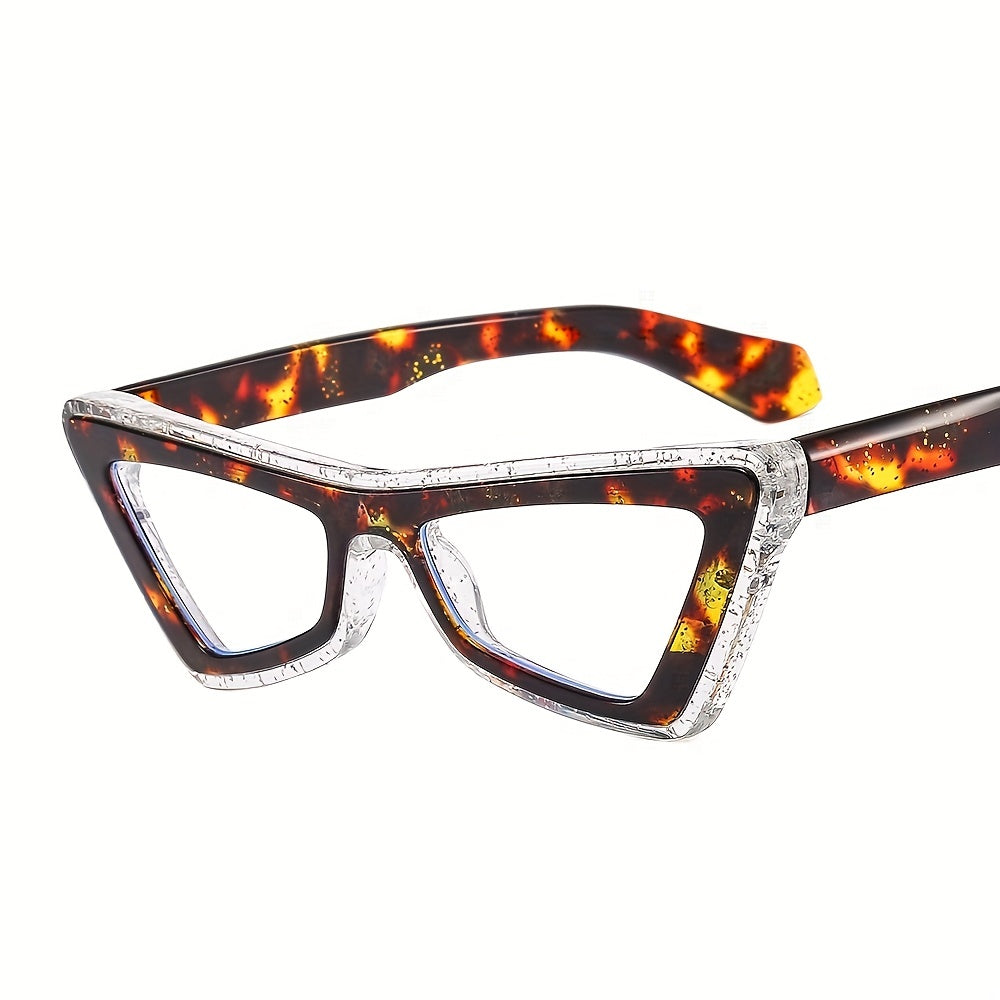 Cat Eye Clear Lens Glasses Anti Light Reading Glasses