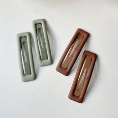 4pcs Plain Hair Clips Hairpins Decorative Girls Hair Accessories