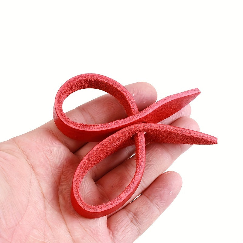 Archery Finger Tabs Leather Thumb Ring Adjustable