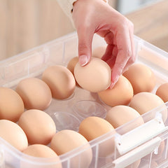 Egg Storage Box for Kitchen Leak Proof Reusable Shockproof Shatterproof