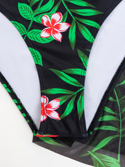 Tropical Print 3-Piece Swimsuit Set