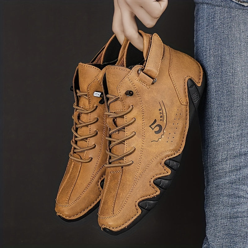 Men's Lace up Ankle Boots Casual Walking Shoes