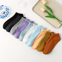 10 Pairs Soft & Lightweight Low Cut Ankle Socks Women's Stockings