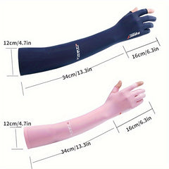 2pcs Breathable Sunscreen Arm Sleeves UV Protection