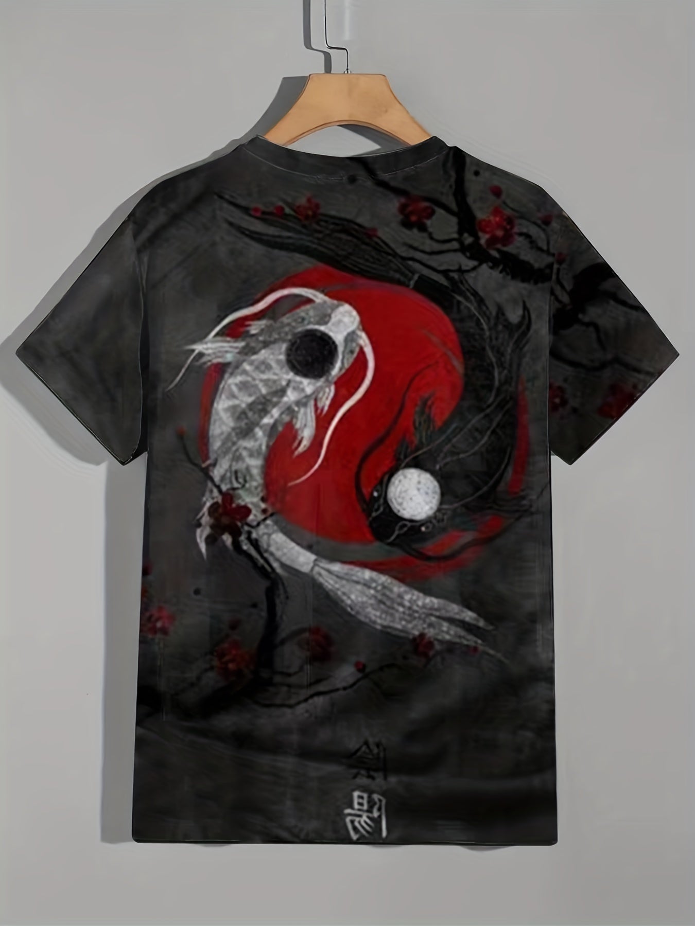 Men's Fish 3D Graphic Print T-shirt for Summer Outdoor