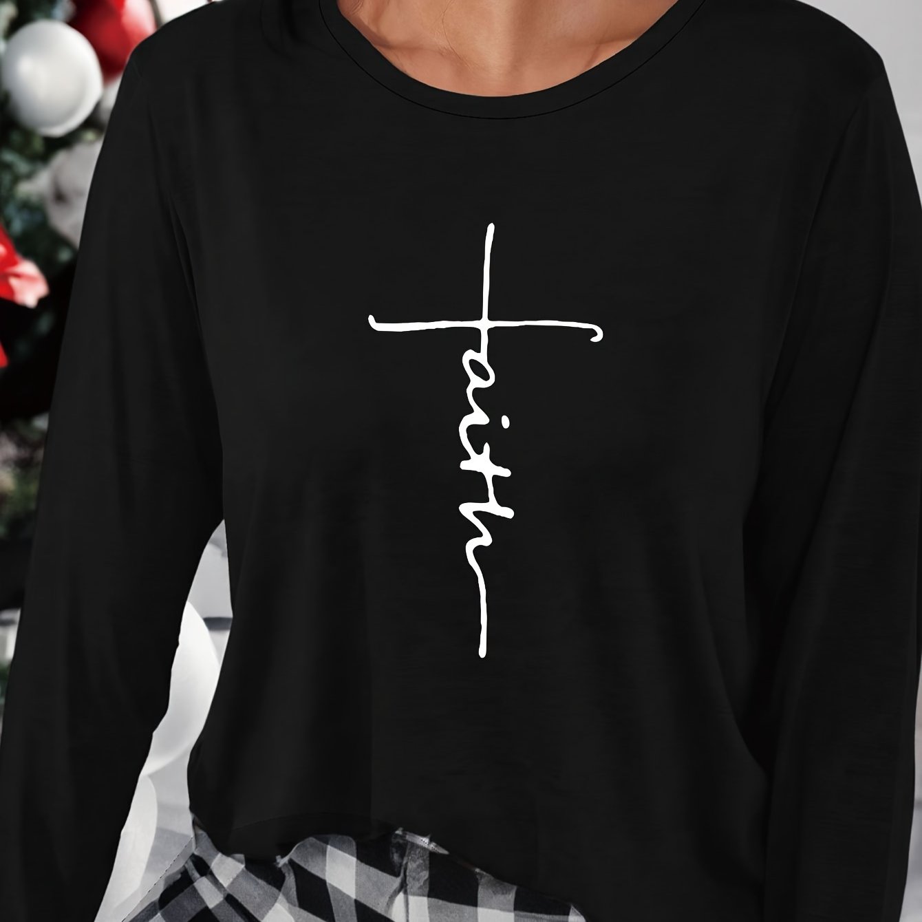 Women's Long Sleeve Crew Neck Top
