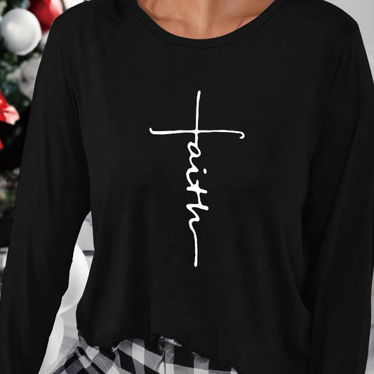 Women's Long Sleeve Crew Neck Top