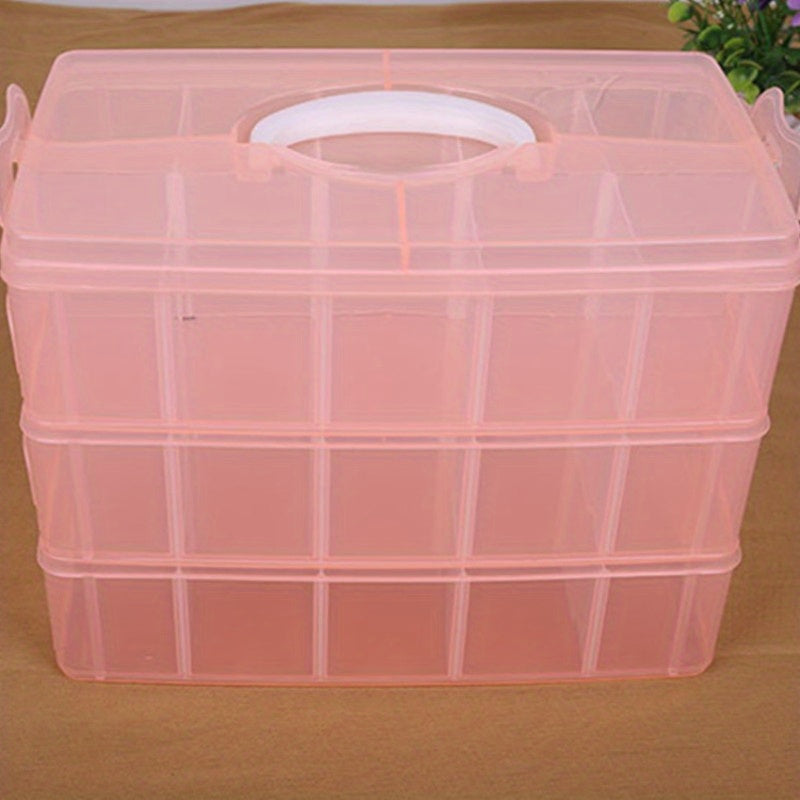 Adjustable Compartment Slot Bead Craft Jewellery Storage Organizer