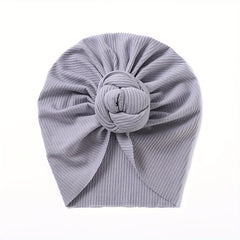 Warm Soft Hat Flower Elastics Turban Hat For 0-3 Years Baby