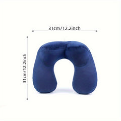 Soft Inflatable U-shaped Pillow for Travel, Home & Outdoor