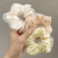 Baby Girls Mesh Floral Hair Tie Ponytail Holders Hair Accessories