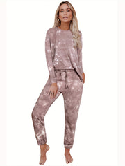 Tie Dye Pajama Set Long Sleeve Tee & Joggers