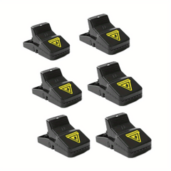 6-Packs Indoor Rat Mouse Traps Instant Kill Pest Control Reusable