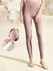 Soft Thermal Pants Slim Tights Elastic Lined Pants For Winter