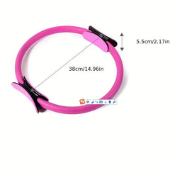 Yoga Pilates Circle Fitness Body Stretch Resistance Roller Gymnastic