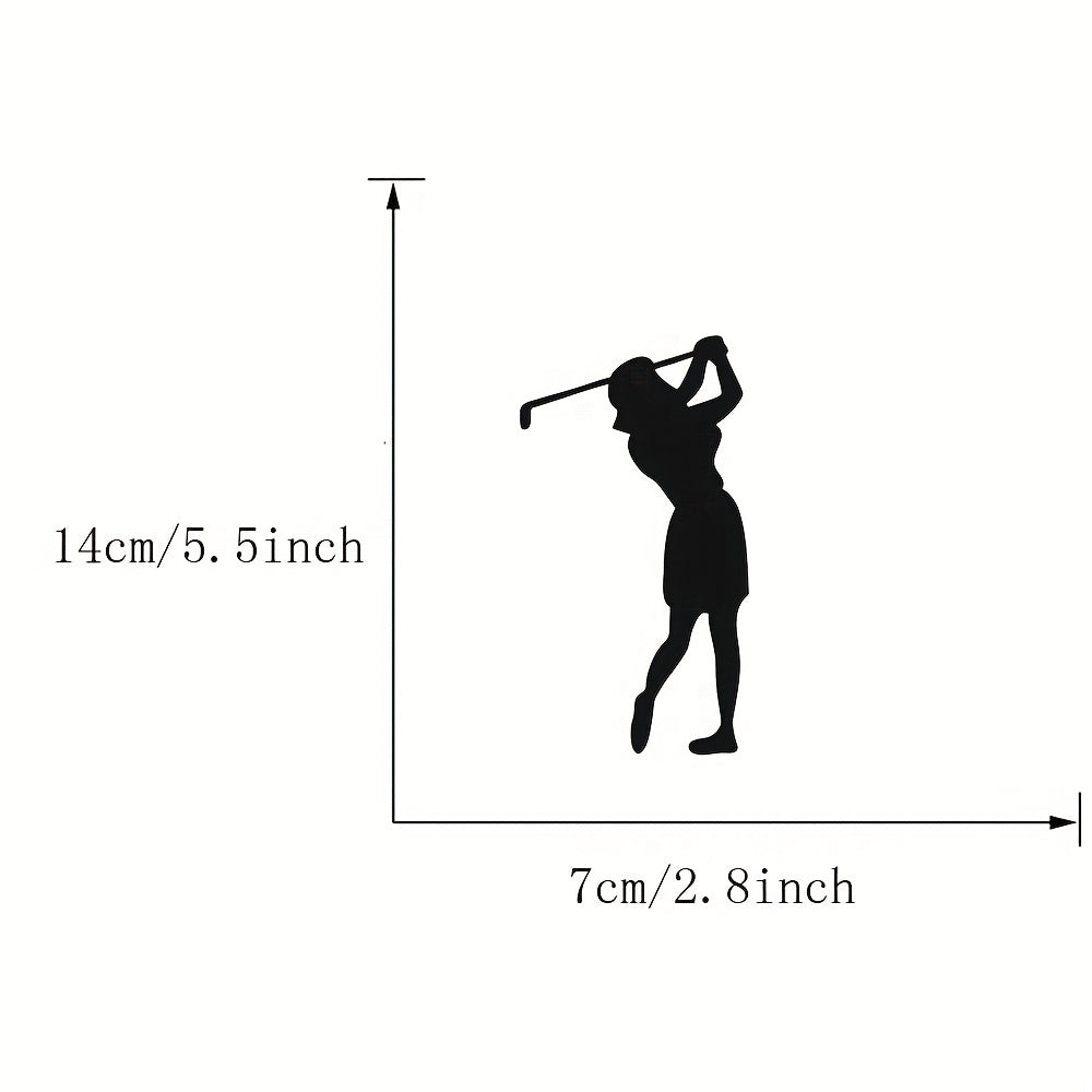 Women Golf Silhouette Car Sticker Waterproof Window Car Decals