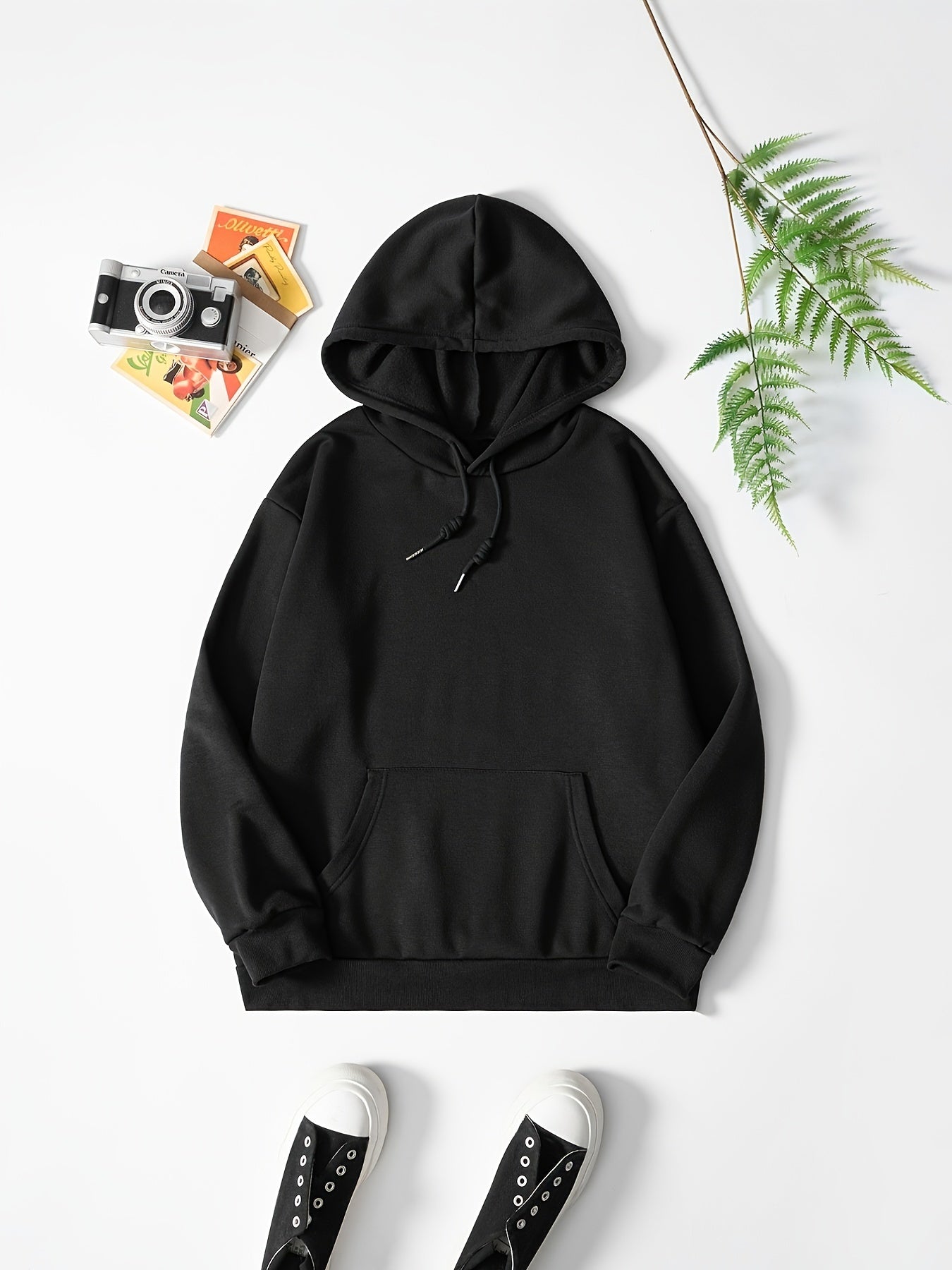 Colorful Letter Print Casual Sweater Hooded Sweatshirt