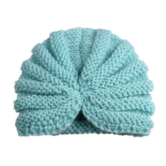 Baby Head Wrap Beanie Knit Hat Soft Warm Turban Cap for Toddler