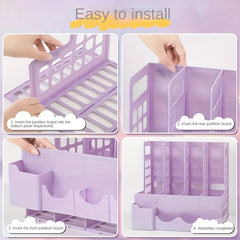 Large Capacity File Box Storage Desktop Archive Organizer
