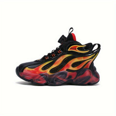 Kid's Basketball Shoes with Rotating Buckle Non Slip