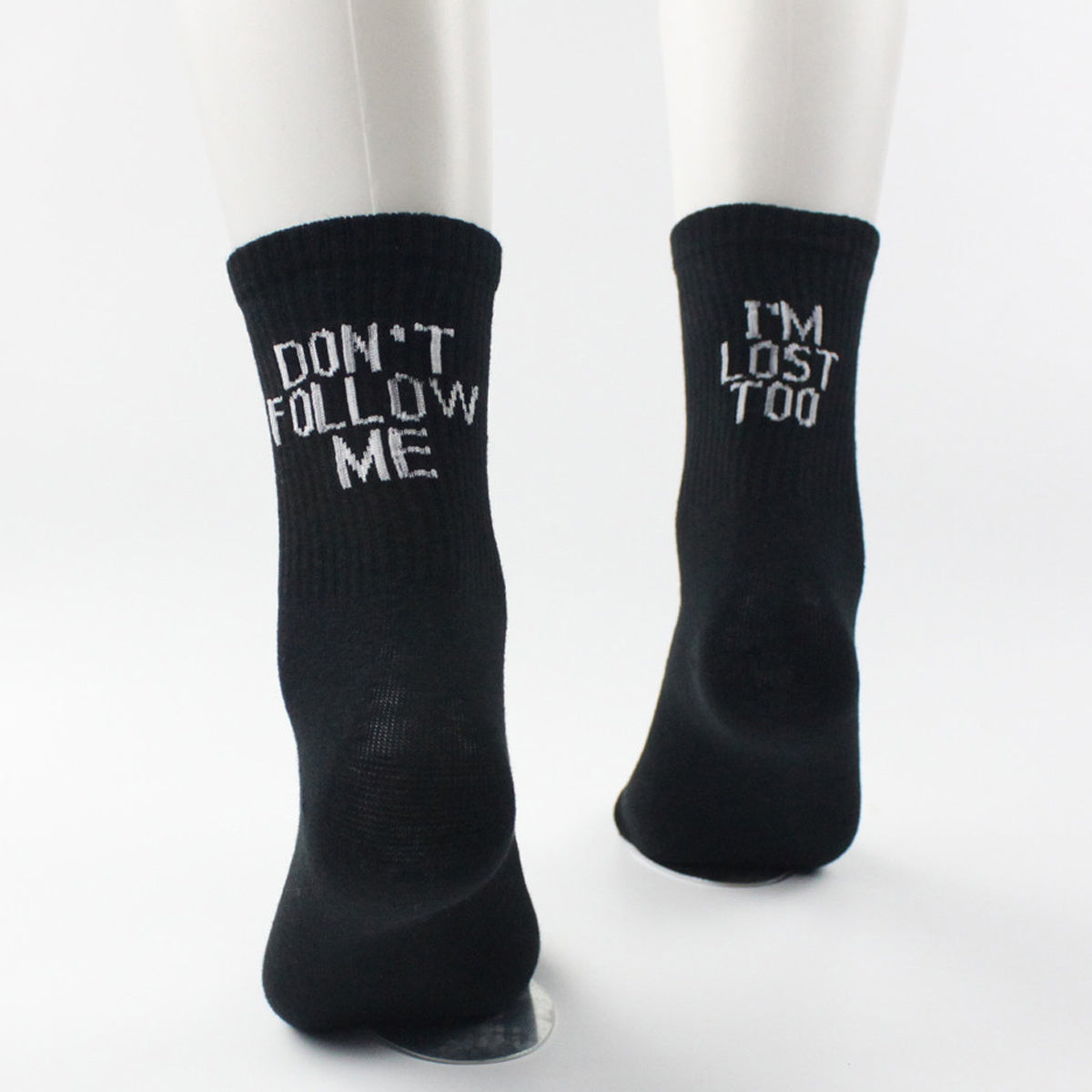 Women's Letter Print Casual Mid Tube Socks
