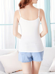 Solid Cami Top Slim Fit Women's Lingerie
