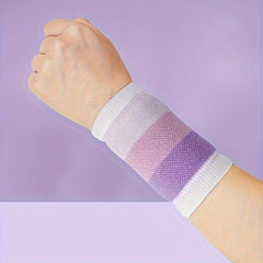 2pcs Thin Unisex Wrist Guard Anti-sweat Striped Wristband
