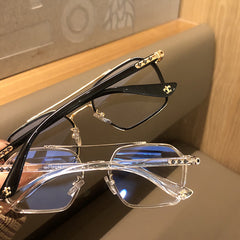 Full Rim Eyeglasses Ray Cut Spectacle Frame Men Women Square