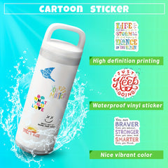 50pcs Inspirational Motivational Stickers Laptop Scrapbook Water Bottles Planner