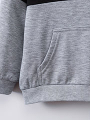 Boy's Clash Outfit 2pcs Hoodie & Sweatpants Set BOY Print