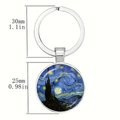 Boy's Vintage Starry Sky Keychain Jewelry Accessories