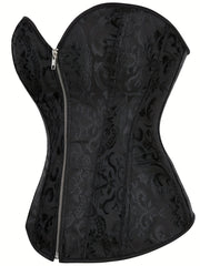 Floral Jacquard Underbust Corset Top