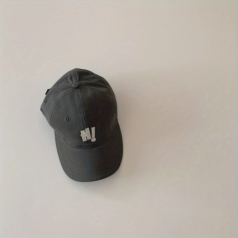 Stylish Unisex Baseball Cap for Kids - Hi Embroidery Sunscreen Peaked Cap
