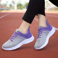 Women's Breathable Ombre Running Shoes Non Slip Sneakers